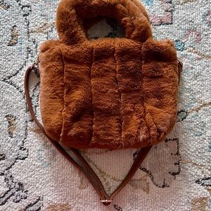 Cozy Brown Faux Fur Bag